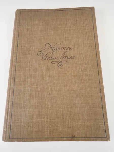 BOK "Nordisk Världs Atlas" 1926