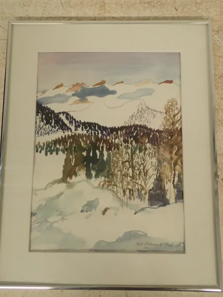 Ulla Helenius-Reit 1985 akvarell 38x28cm