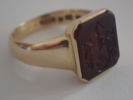 "Sigillring" 18k Vikt:6,1gr