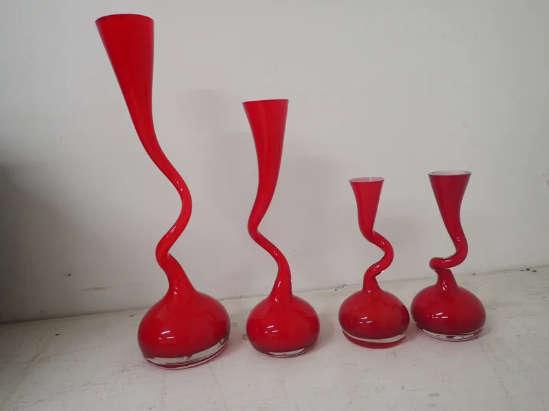 4st glasvaser H:20-40cm