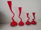 4st glasvaser H:20-40cm