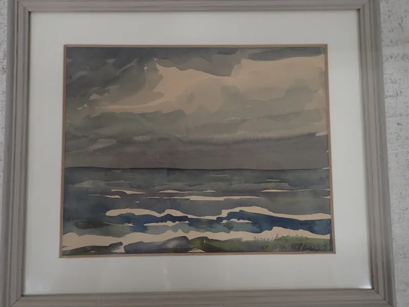 Ivar Gustafsson akvarell 1960