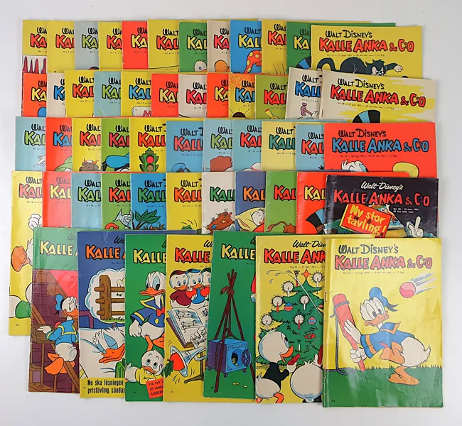 SERIETIDNINGAR KALLE ANKA. HEL ÅRGÅNG 1961