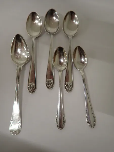 6 st KAFFESKEDAR i Silver
