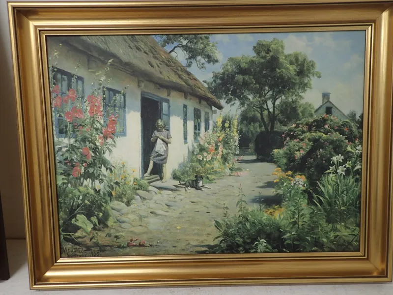 Tryck på duk "P.Mönsted" 60x80cm yttermått