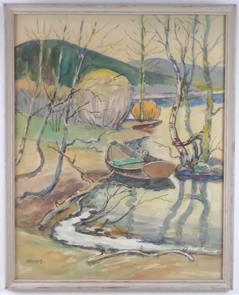 HAMPE SVANBERG. AKVARELL 43x34