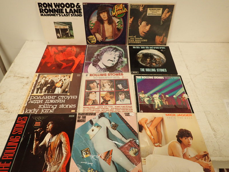 Vinylskivor 12st Rolling Stones