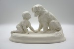 PARIAN FIGURIN "KAN DU INTE TALA" GUSTAVSBERG 1920, SPRICKOR