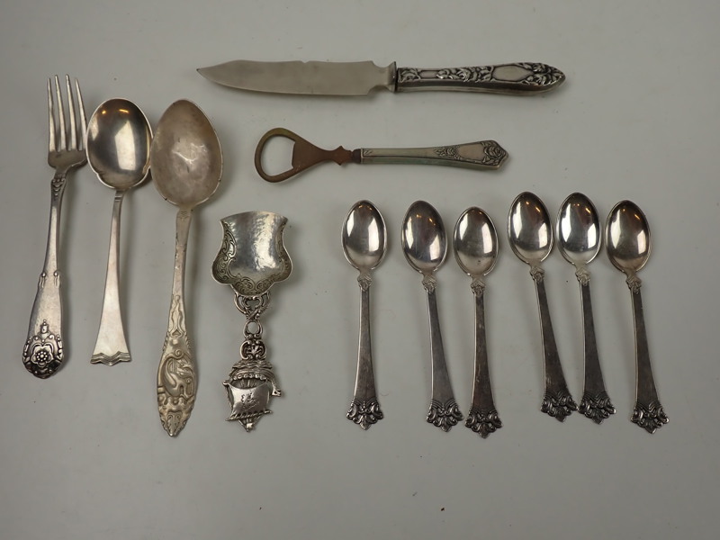 12 delar Silver, vikt 258 gram