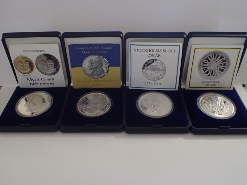 4st 200kr minnesmynt i silver 925/1000