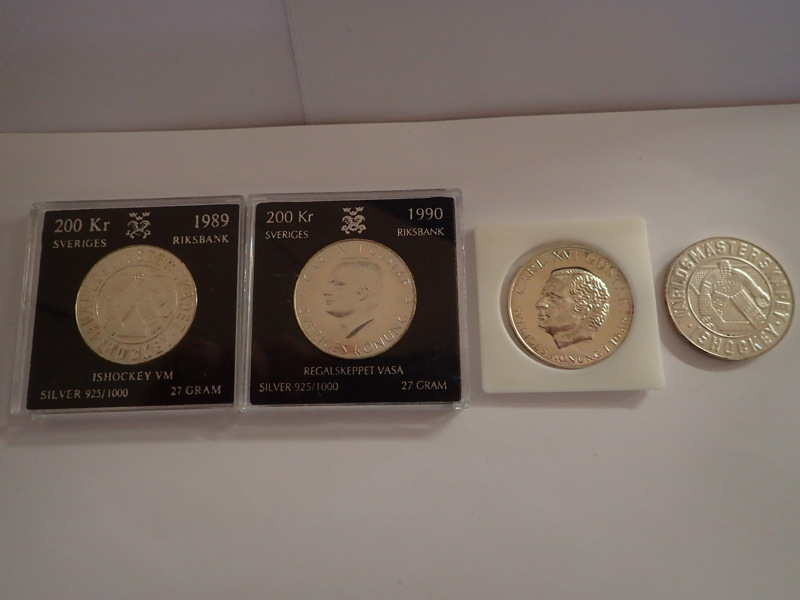 4st minnesmynt i silver 925/1000
