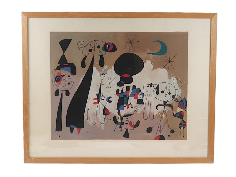 JOAN MIRÒ. "FEMME. LUNE" LITOGRAFI