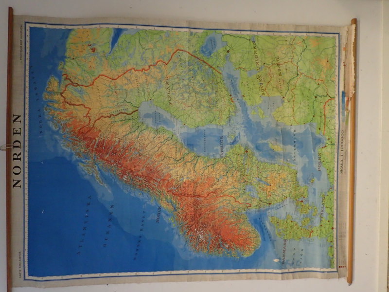 Sverige-karta 225x170cm