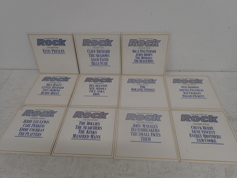Vinylskivor 11st LP "The History of Rock"