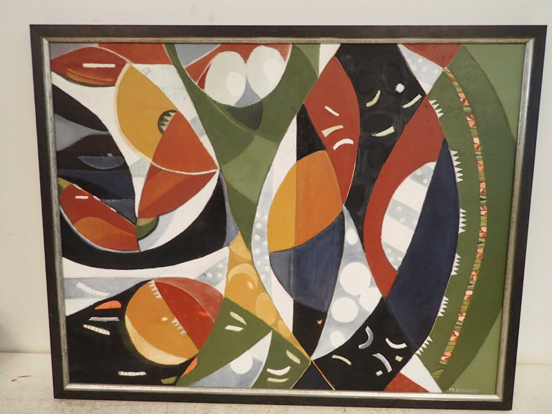 Maria Genborg oljemålning på duk 69x78cm