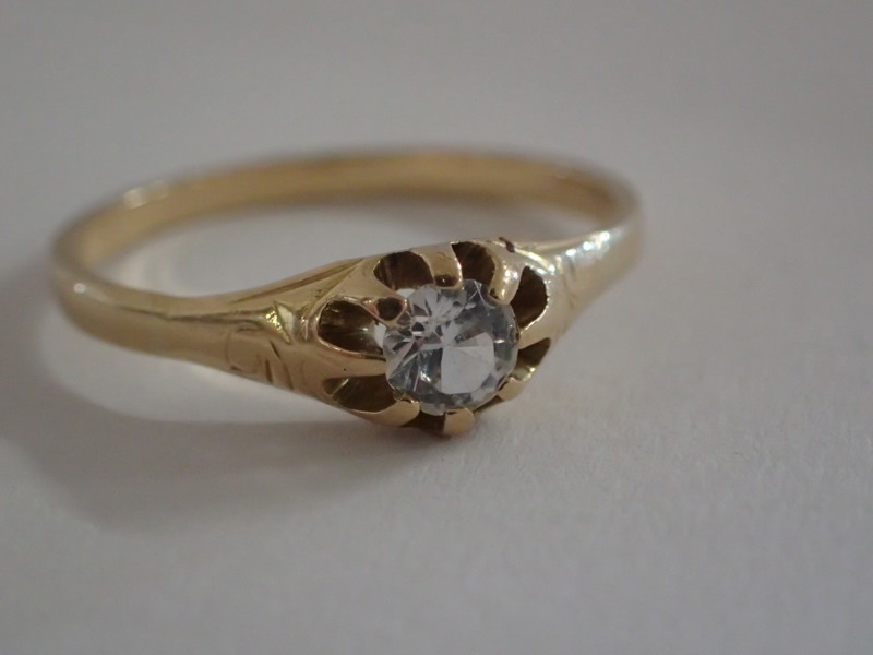 Ring 18k med diamant ca.0,25ct