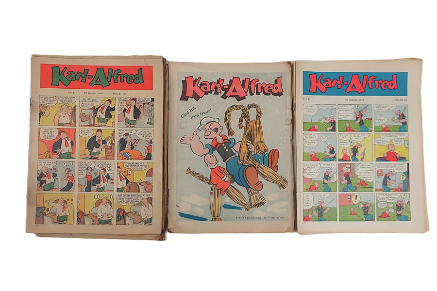 SERIETIDNINGAR. KARL-ALFRED 1946 OCH 1950