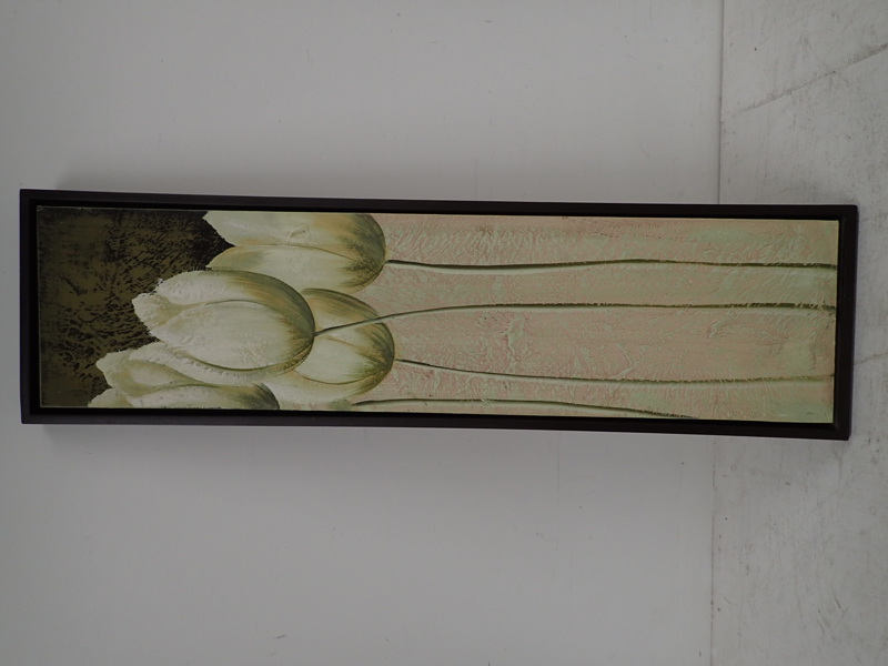Tavla "Blommor" 105x29cm yttermått