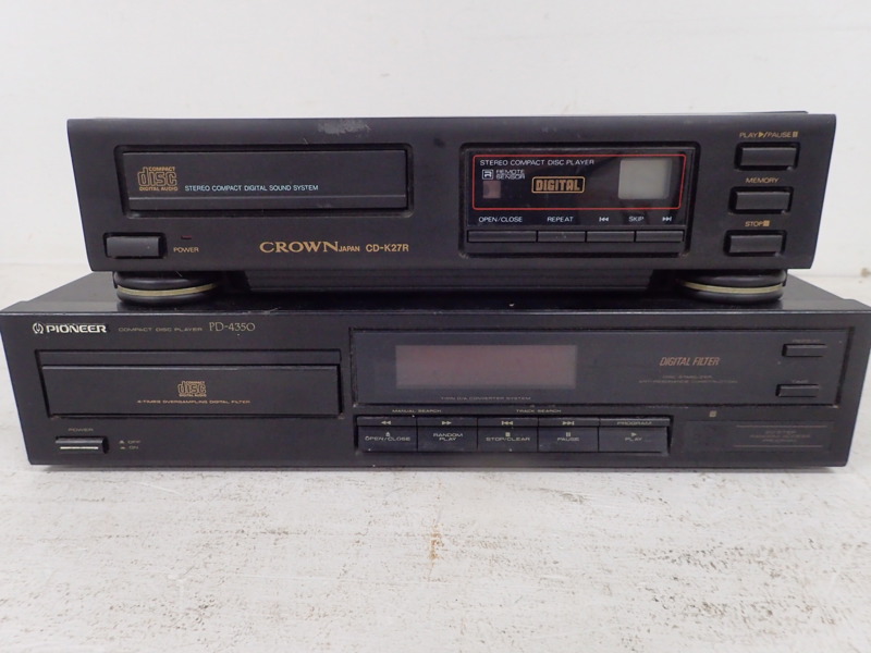 2st CD-spelare: Crown cd-K27R,Pioneer PD-4350