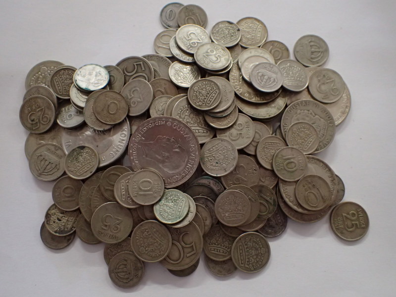 Silvermynt minst 40% vikt:380gr