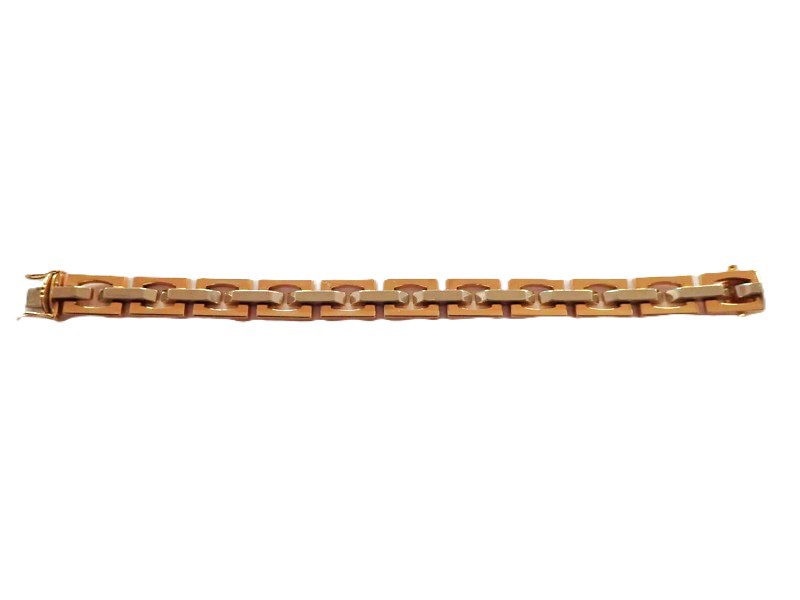 Armband 18k rött/vitt guld   vikt:26,4gr