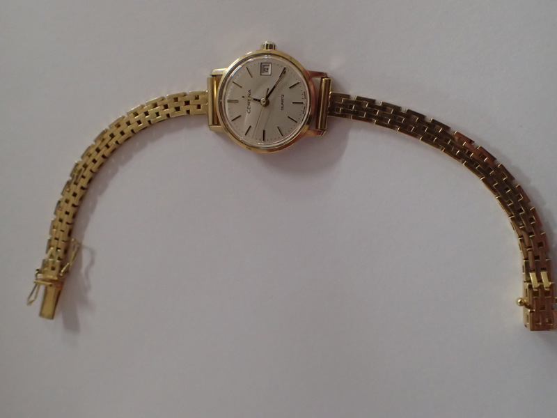 Armbandsur Certina 18k även i armbandet