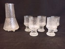KARAFF + 5 st FOTGLAS "Ultima Thule" Tapio Wirkkala