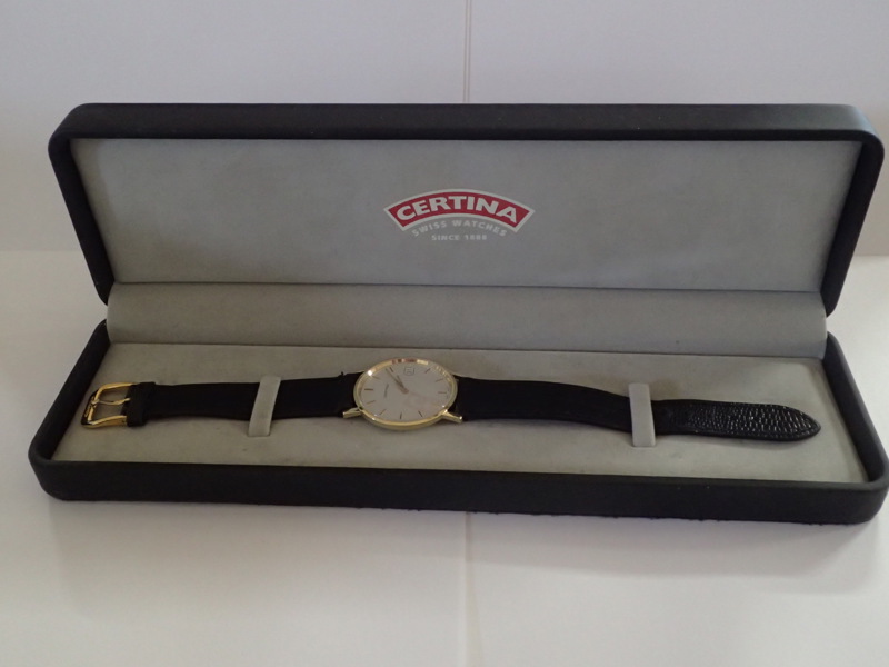 Armbandsur "Certina" 14k med ask