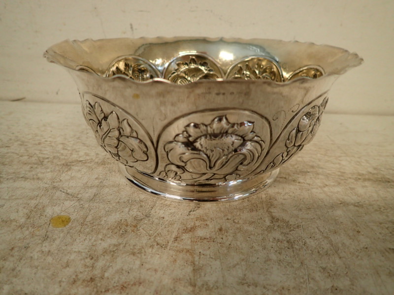 Skål i silver, 1952, D:17cm vikt:202gr