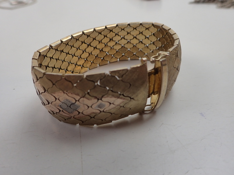 Armband i förgyllt silver 925 vikt:58gr