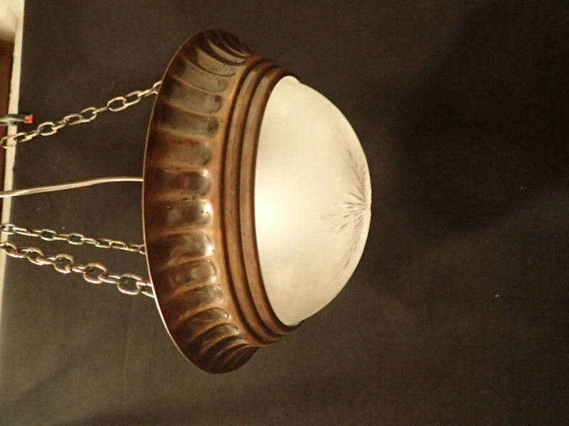Takarmatur i koppar o glas     D:26cm