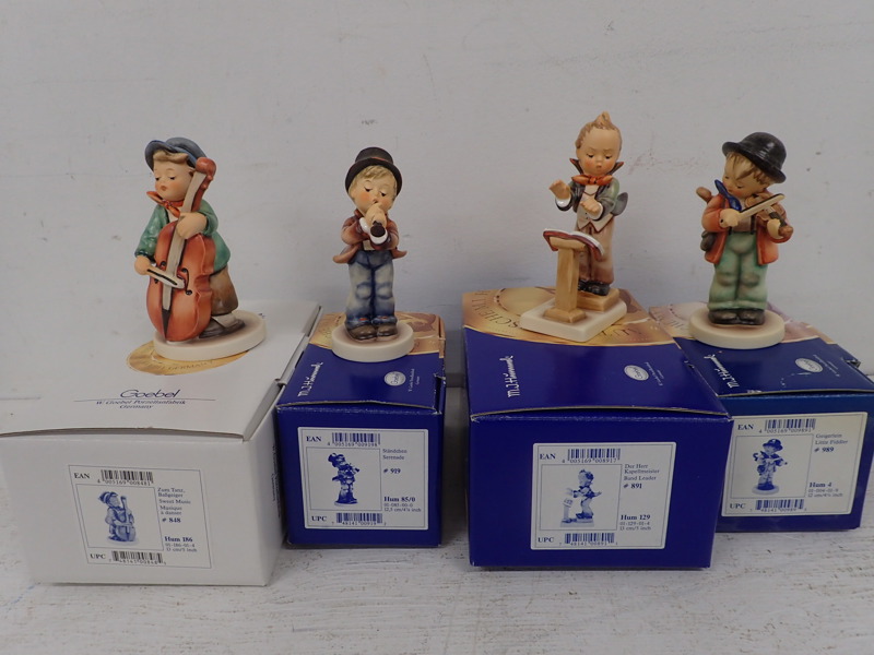4st "Hummelfigurer" Goebel     H:12-13cm