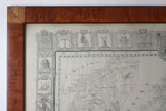 KARTA "ÖFVER LANDSWÄGARNE UTI SVERIGE OCH NORRIGE SAMT EN DEL AV DANNEMARK" 1846 C.F STRÖM