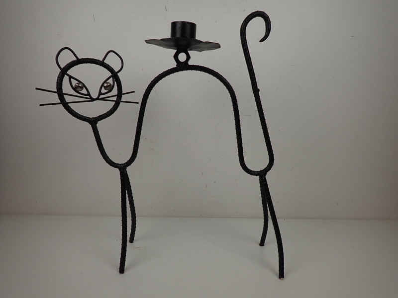 GOLVLJUSSTAKE "Katt" i smide