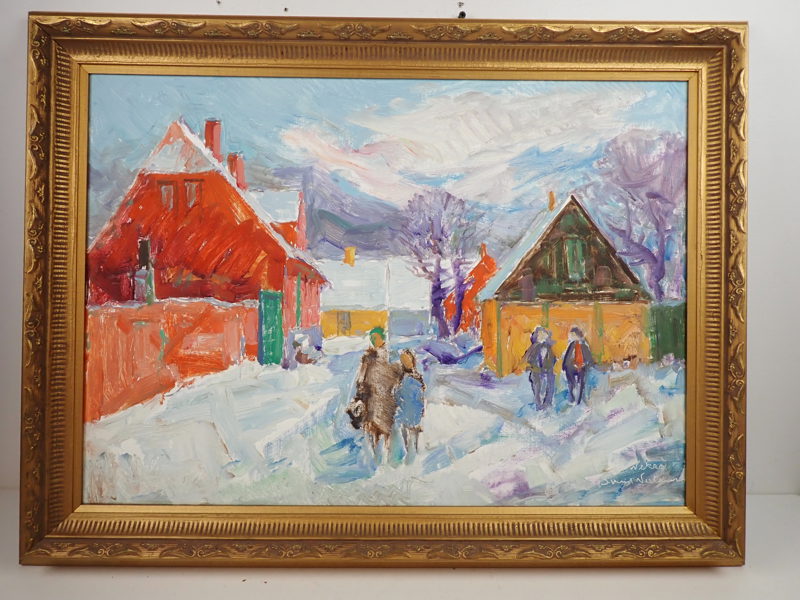 Svend Nielsen "Nekrö" olja på duk