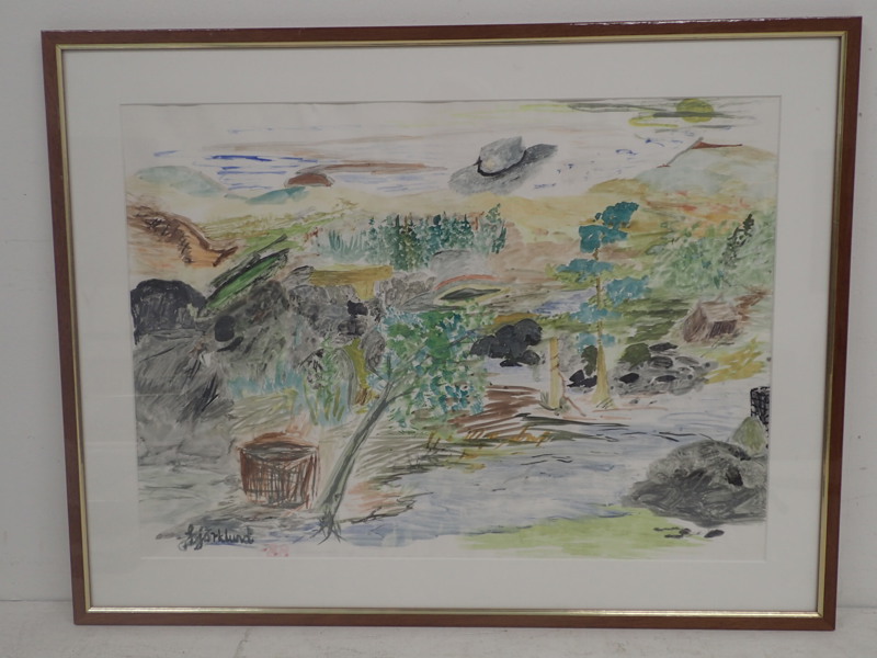 Björklund -88   akvarell    49x68cm
