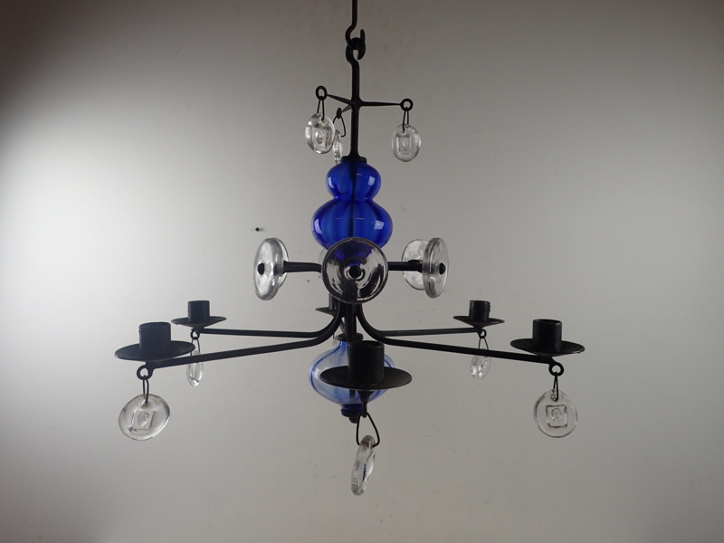 Ljuskrona för 6st ljus  Design.E.Höglund Boda
