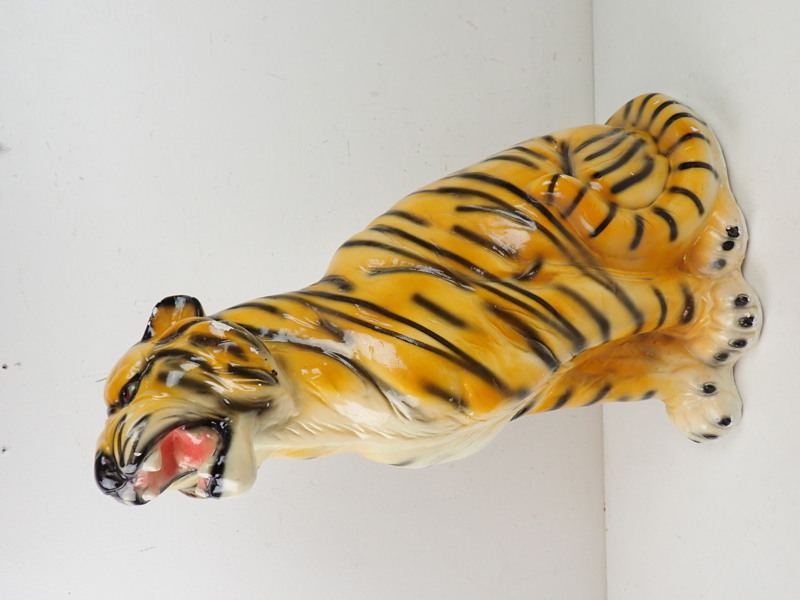 "TIGER" golvfigurin i gips
