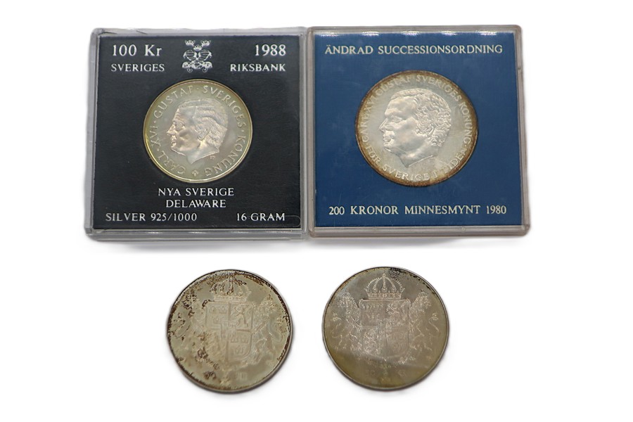 MINNESMYNT. 4st. NOMINELLT VÄRDE 400KR