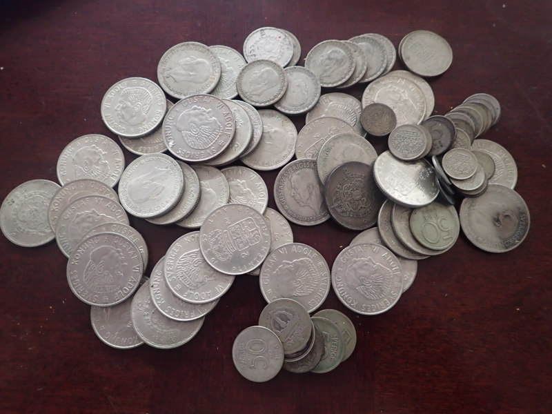 Silvermynt 40% vikt:716gr