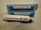 2 st Märklin vagnar "Feldschlösschen bier" i kartong