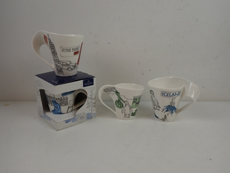 4 st MUGGAR "Cities of the world" Villeroy & Boch