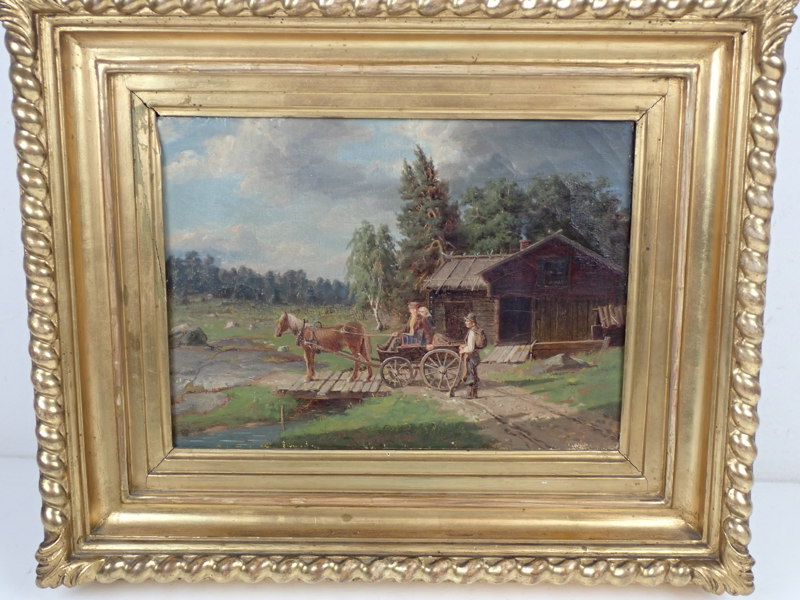 TAVLA P. Eskilson, 1800-tal, duk