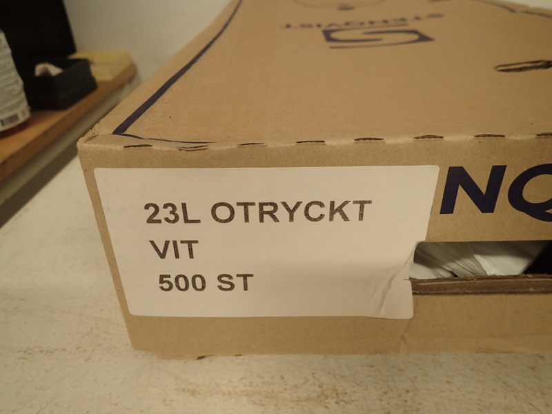 Plastkassar 23L , 500st i förp.