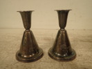 2st ljusstakar i silver    H:11cm