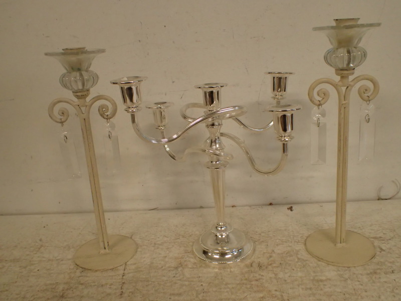 3st ljusstakakar H:26-30cm