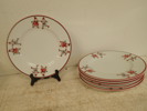 6st tallrikar med julmotiv    D:27cm