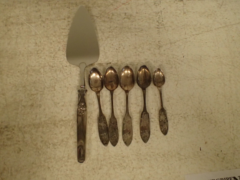 6-delar silverbestick vikt:152gr