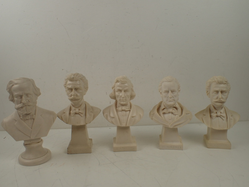 5st byster "Kompositörer"  H:22cm