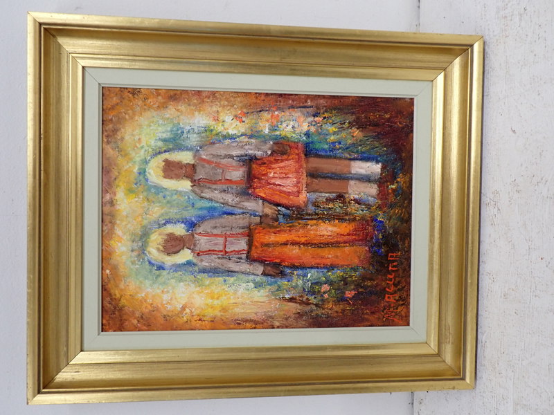 Maria Macuna olja på duk